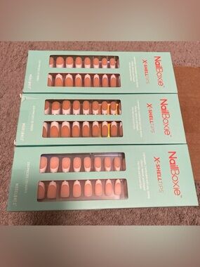 6 Modelones NailBoxie X-Shell Tips press ons bundle